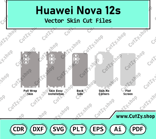 Huawei Nova 12s Vector Skin Cut Files