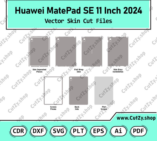 Huawei MatePad SE 11 Inch 2024 Vector Skin Cut Files