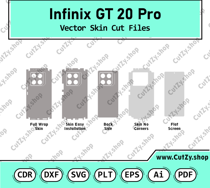 Infinix GT 20 Pro Vector Skin Cut Files