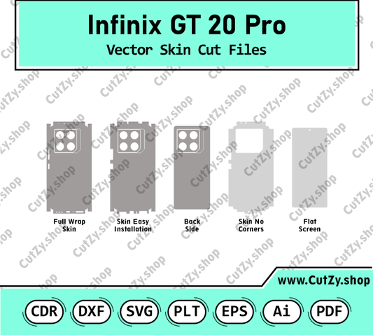 Infinix GT 20 Pro Vector Skin Cut Files