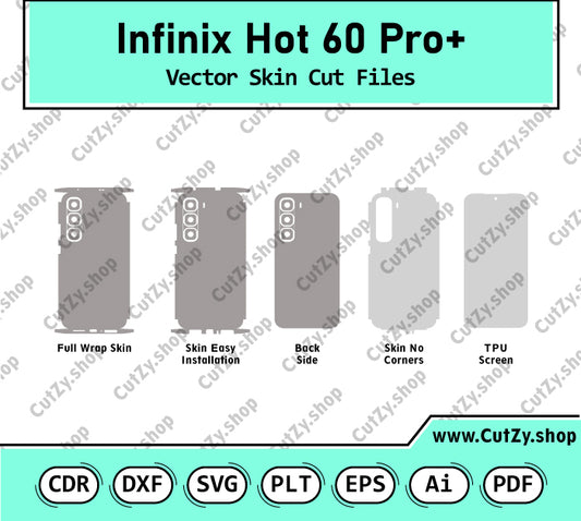 Infinix Hot 60 Pro+ (X6886) Vector Skin Cut Files