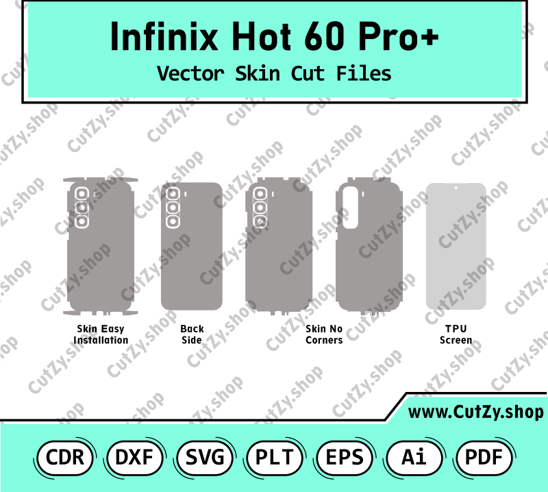 Infinix Hot 60 Pro+ (X6886) Vector Skin Cut Files