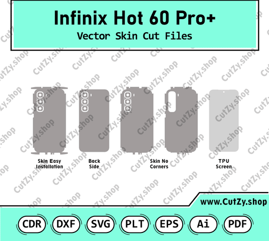 Infinix Hot 60 Pro+ (X6886) Vector Skin Cut Files