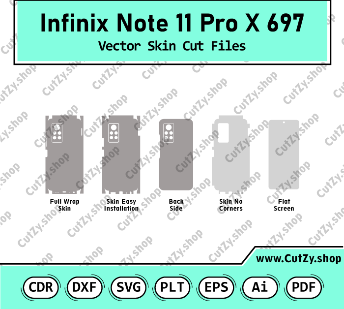 Infinix Note 11 Pro X697 Vector Skin Cut Files