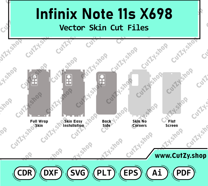 Infinix Note 11S X698 Vector Skin Cut Files