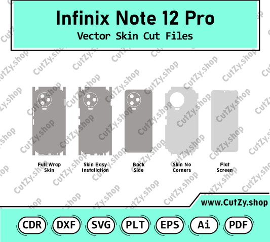 Infinix Note 12 Pro Vector Skin Cut Files