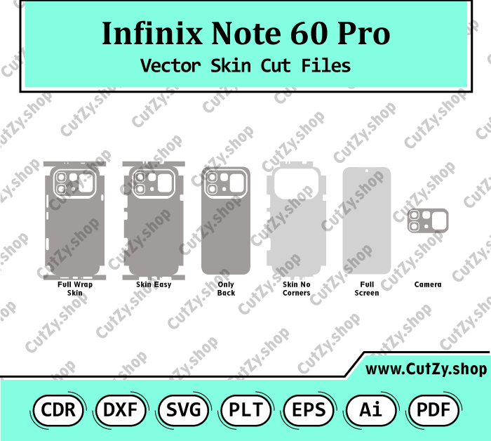 Infinix Note 60 Pro Vector Skin Cut Files