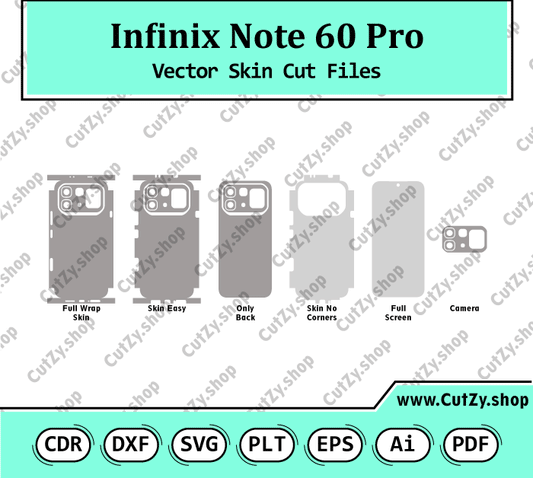 Infinix Note 60 Pro Vector Skin Cut Files
