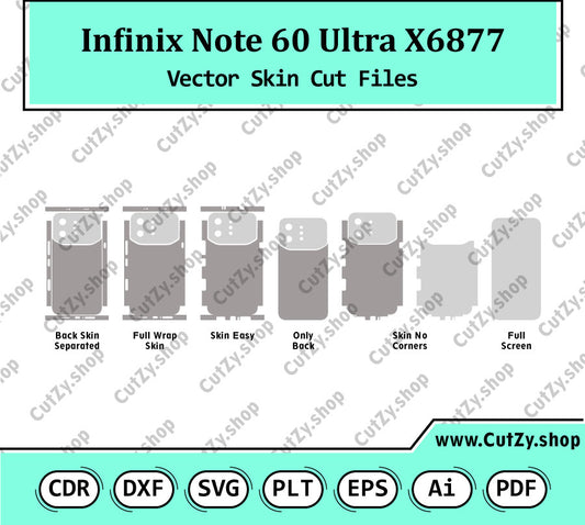 Infinix Note 60 Ultra X6877 Vector Skin Cut Files