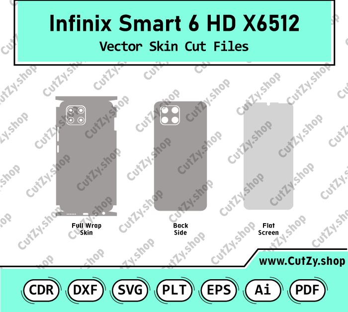 Infinix Smart 6 HD X6512 Vector Skin Cut Files