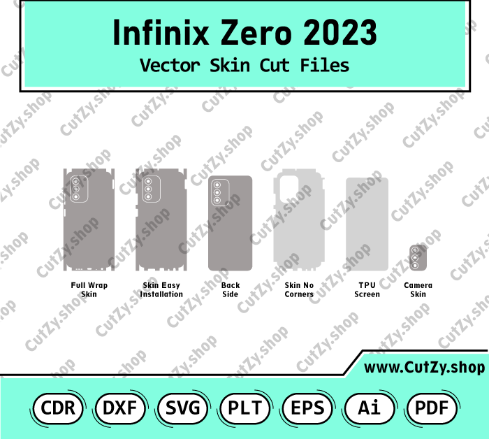 Infinix Zero 2023 Vector Skin Cut Files