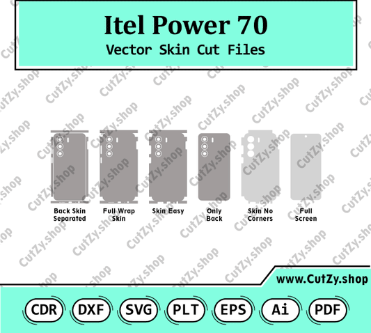 Itel Power 70 Vector Skin Cut Files