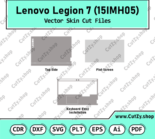 Lenovo Legion 7 15IMH05 (81YT) Vector Skin Templates