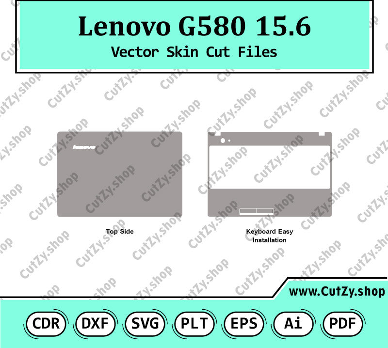 Lenovo G580 15.6 Vector Skin Cut Files