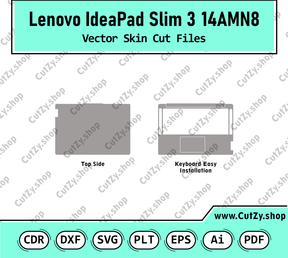 Lenovo IdeaPad Slim 3 14AMN8 Vector Skin Cut Files