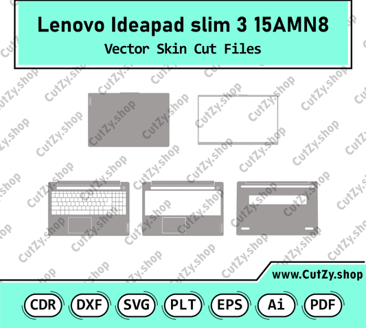 Lenovo Ideapad Slim 3 15AMN8 Vector Skin Cut Files