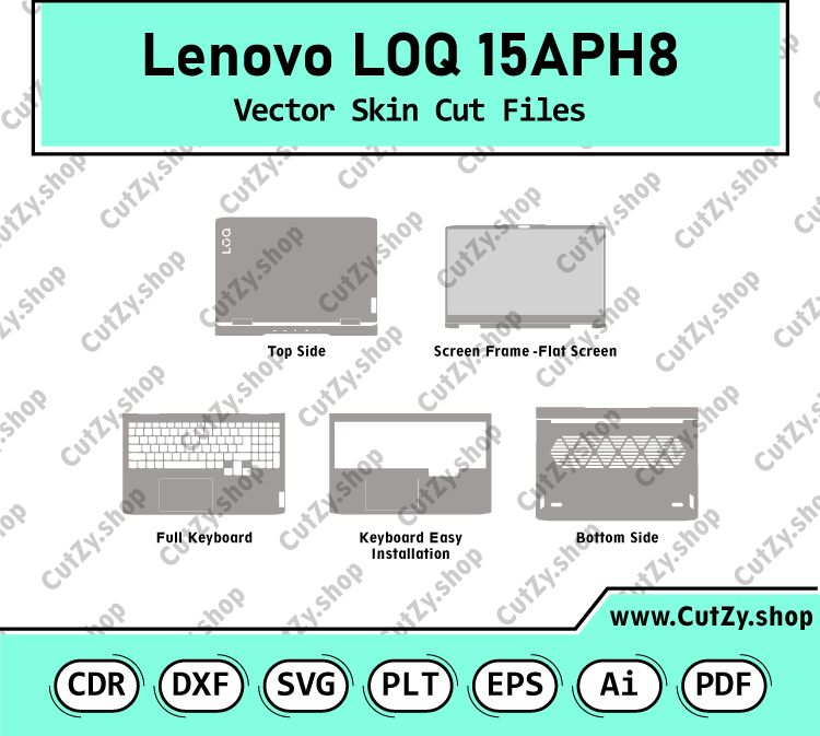 Lenovo LOQ 15APH8 Vector Skin Cut Files