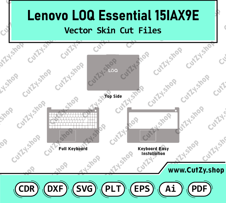 Lenovo LOQ Essential 15IAX9E Vector Skin Cut Files