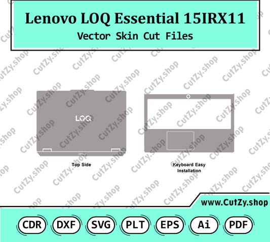 Lenovo LOQ Essential 15IRX11 Vector Skin Cut Files