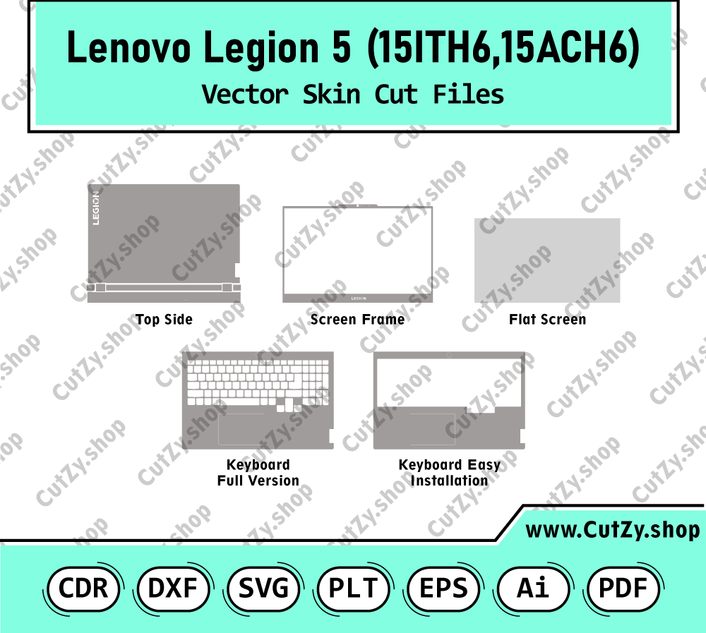 Lenovo Legion 5 15ACH6H-15ITH6 Vector Skin Cut Files