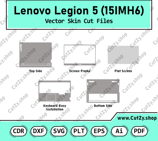 Lenovo Legion 5 15IMH6 Vector Skin Cut Files