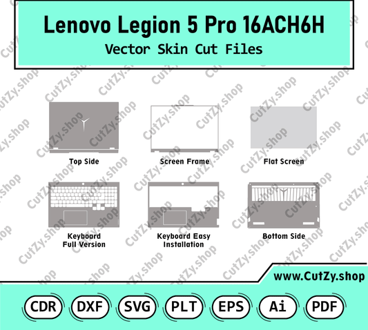 Lenovo Legion 5 Pro 16ACH6H Vecroe Skin Cut Files