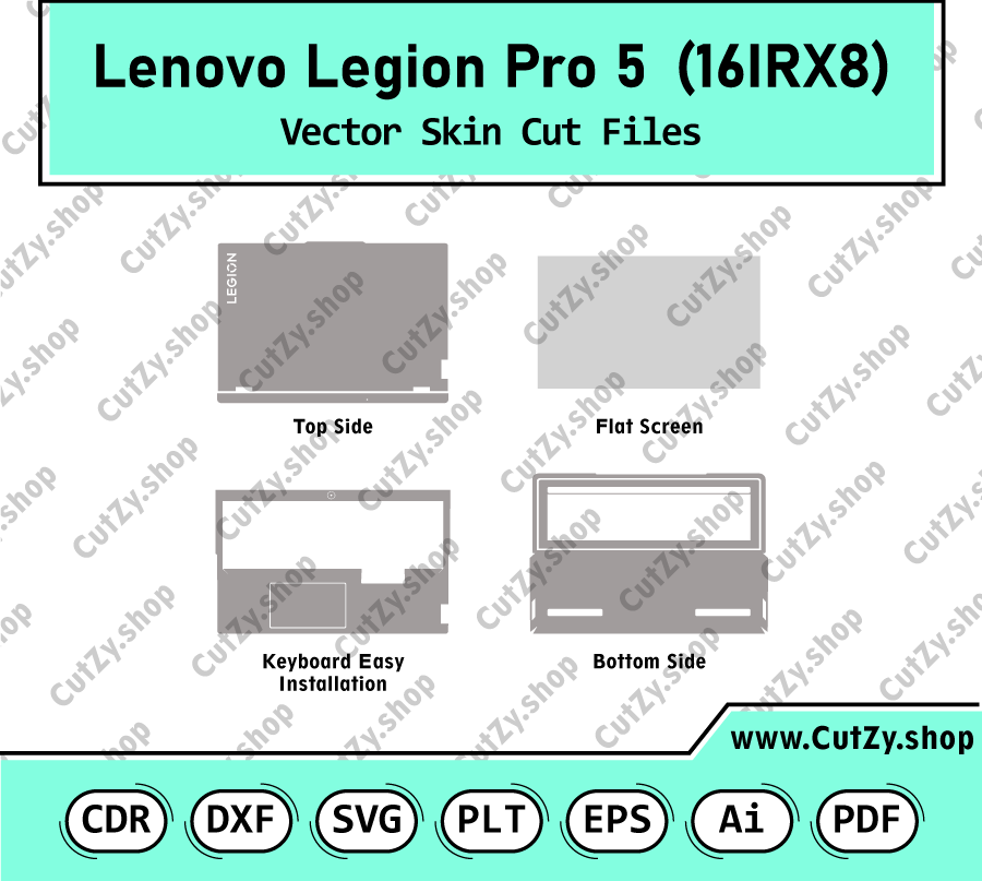 Lenovo Legion Pro 5 16IRX8 Vector Skin Cut Files
