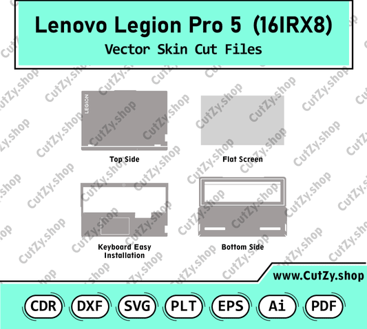 Lenovo Legion Pro 5 16IRX8 Vector Skin Cut Files