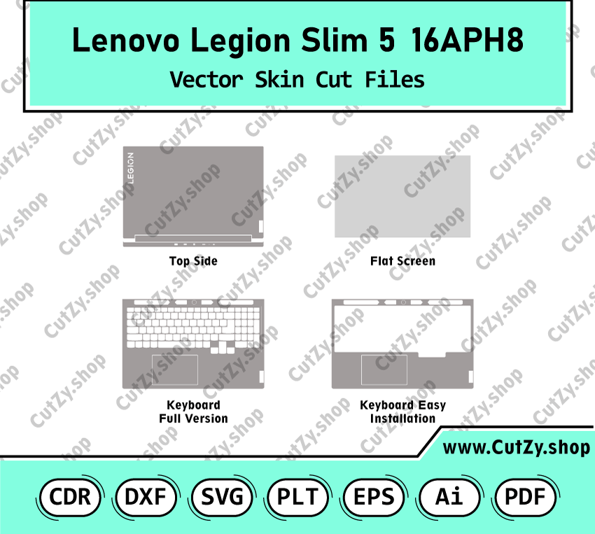 Lenovo Legion Slim 5 16APH8 Vector Skin Cut Files