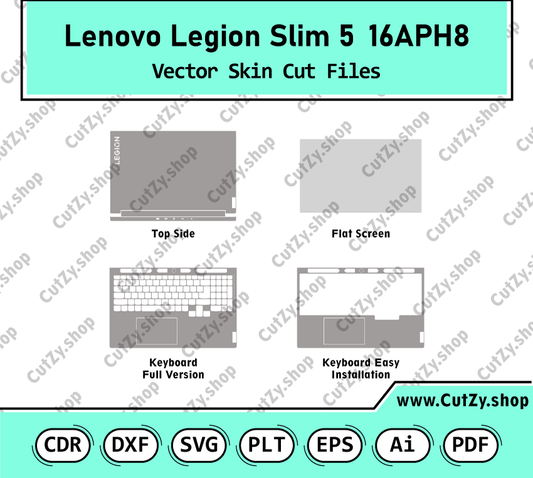 Lenovo Legion Slim 5 16APH8 Vector Skin Cut Files