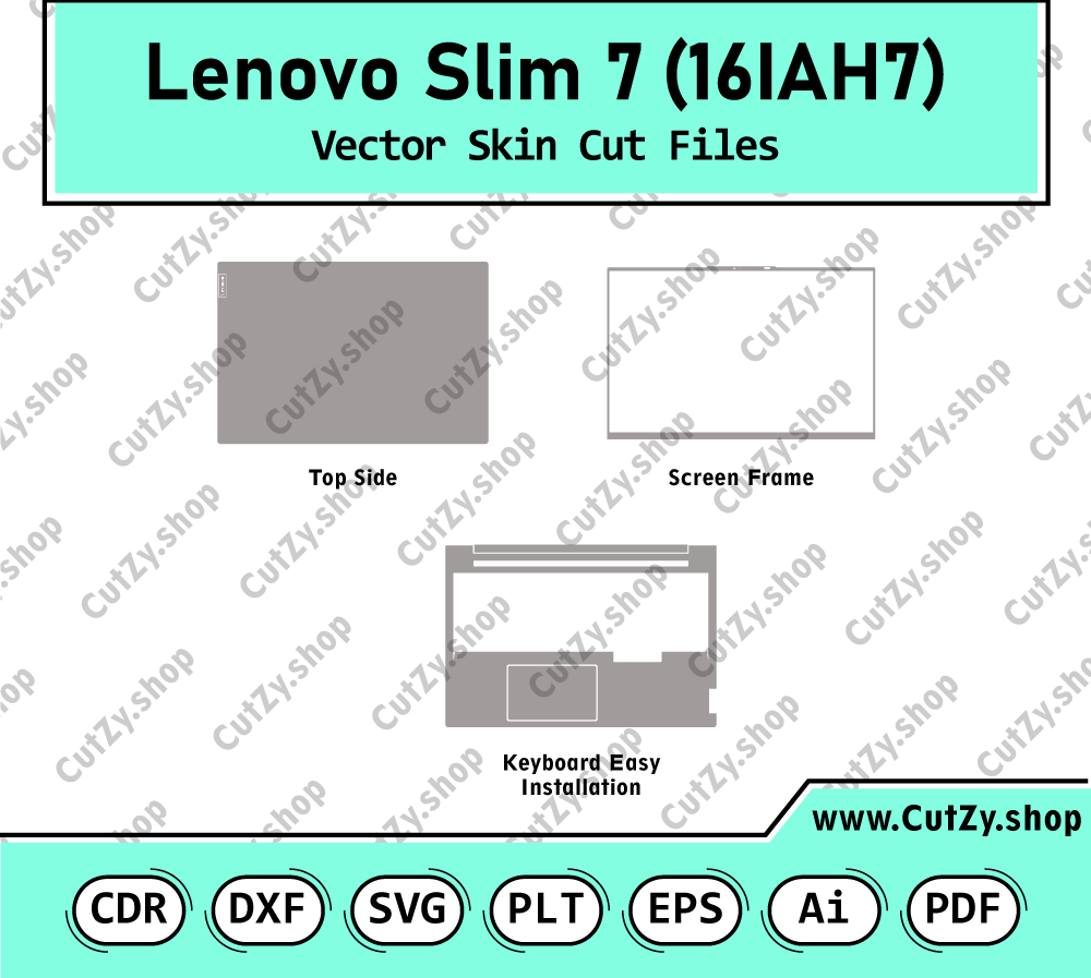 Lenovo Slim 7 16IAH7 16 Vector Skin Cut Files