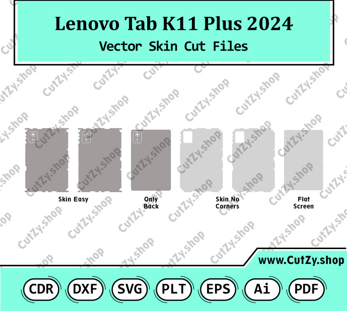 Lenovo Tab K11 Plus 2024 Vector Skin Cut Files