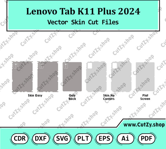 Lenovo Tab K11 Plus 2024 Vector Skin Cut Files