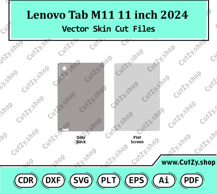 Lenovo Tab M11 2024 Vector Skin Cut Files