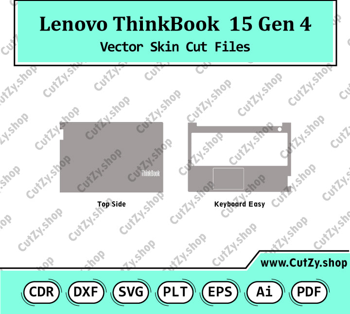 Lenovo ThinkBook  15 Gen 4 Vector Skin Cut Files