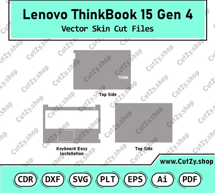 Lenovo ThinkBook 15 Gen 4 Vector Skin Cut Files