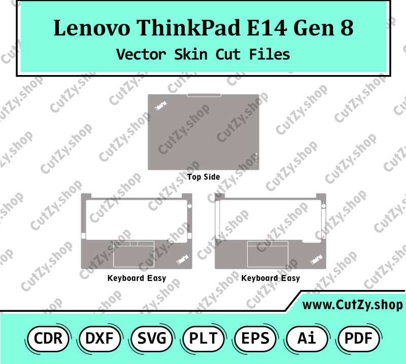 Lenovo ThinkPad E14 Gen 8 Vector Skin Cut Files