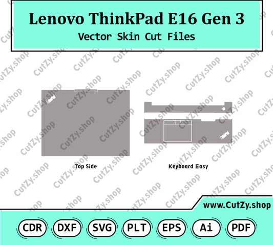 Lenovo ThinkPad E16 Gen 3 Vector Skin Cut Files
