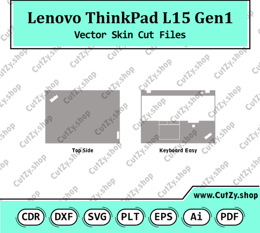 Lenovo ThinkPad L15 Gen1 Vector Skin Cut Files