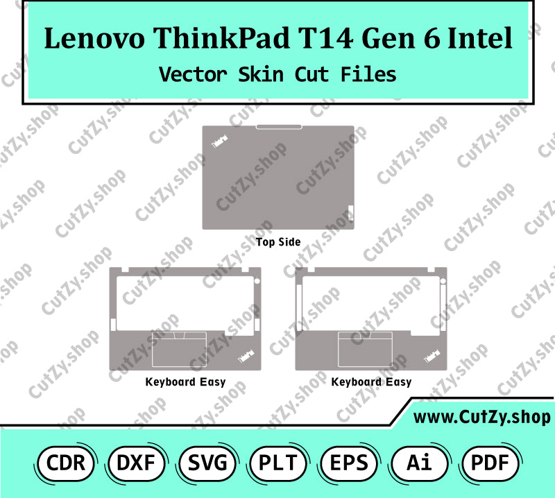 Lenovo ThinkPad T14 Gen 6 Vector Skin Cut Files