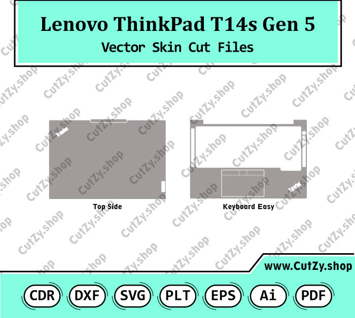 Lenovo ThinkPad T14s Gen 5 Vector Skin Cut Files