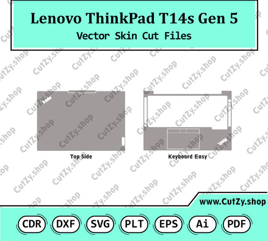Lenovo ThinkPad T14s Gen 5 Vector Skin Cut Files