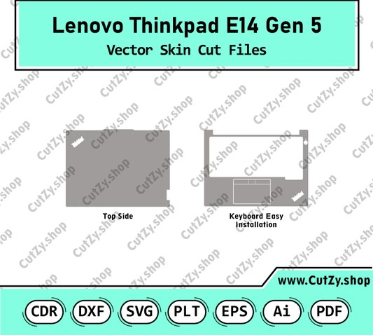 Lenovo Thinkpad E14 Gen 5 Vector Skin Cut Files