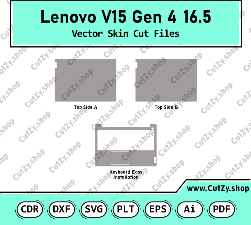 Lenovo V15 Gen 4 16.5 Vector Skin Cut Files