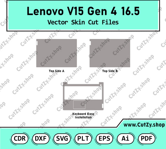 Lenovo V15 Gen 4 16.5 Vector Skin Cut Files