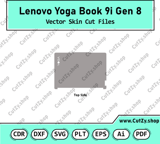 Lenovo Yoga Book 9i Gen 8 Vector Skin Cut Files