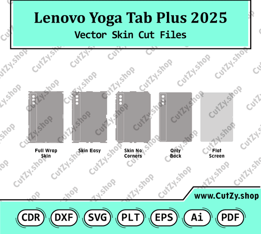 Lenovo Yoga Tab Plus 12.7 2025 Vector Skin Cut Files