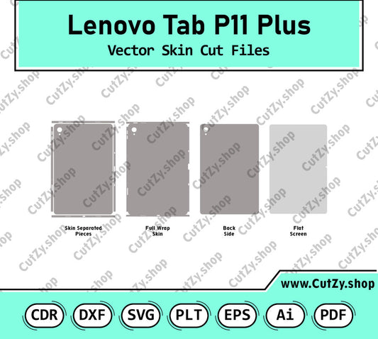 Lenovo Tab P11 Plus 11.0 (2021) Vector Skin Cut File Templates