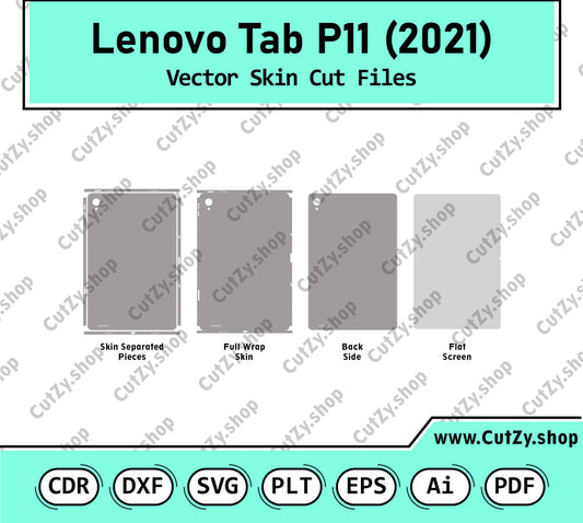 Lenovo Tab P11 (2021) Vector Skin Cut File Templates
