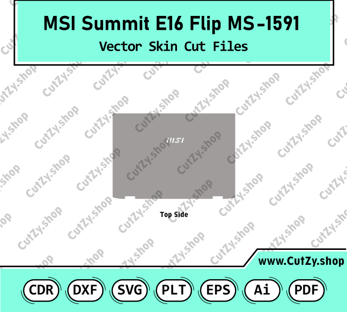 MSI Summit E16 Flip MS-1591 Vector Skin Cut Files